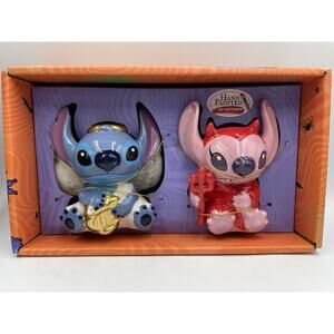 Disney Stitch Angel and Devil Salt and Pepper Shakers NEW In Box